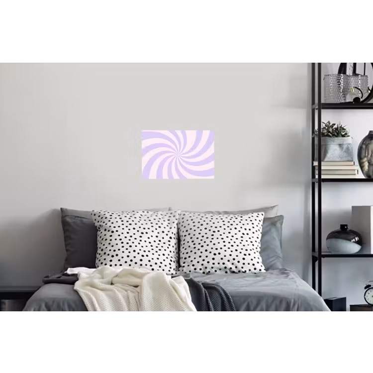 Muursticker - Patroon - Spiraal - Abstract - Modern - Paars-Roze — 5
