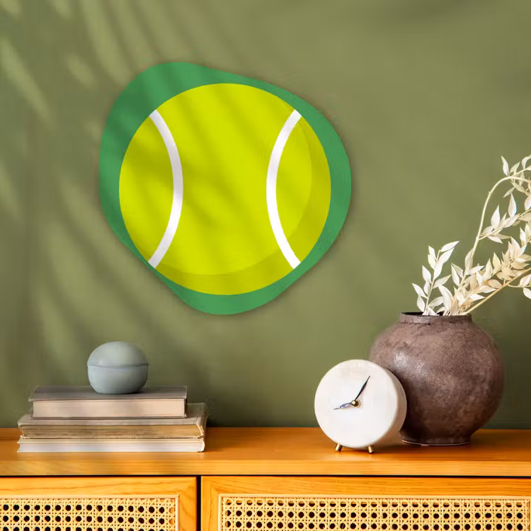 Organisch schilderij forex - Bal - Geel - Sport - Groen - Illustratie — 2