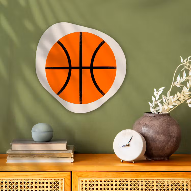 Organisch schilderij forex - Basketbal - Bal - Sport - Illustratie - Oranje — 2