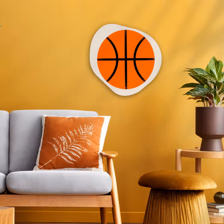 Organisch schilderij forex - Basketbal - Bal - Sport - Illustratie - Oranje — 3