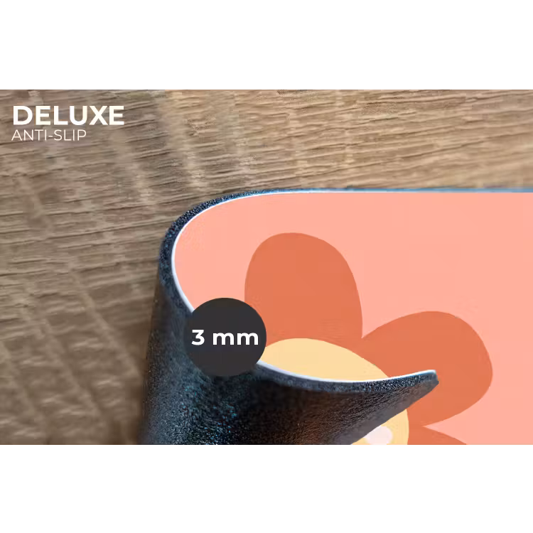 Placemat - 6 stuks - Bloemen - Tekenfilm - Kind - Roze — 4