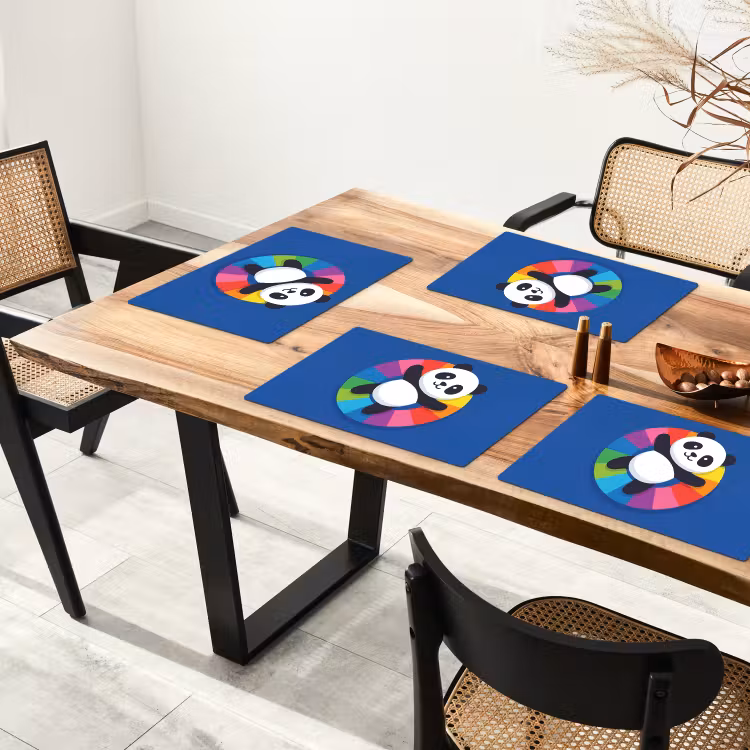 Placemat - 6 stuks - Dieren - Cartoon - Kleurrijk - Modern - Speels — 5