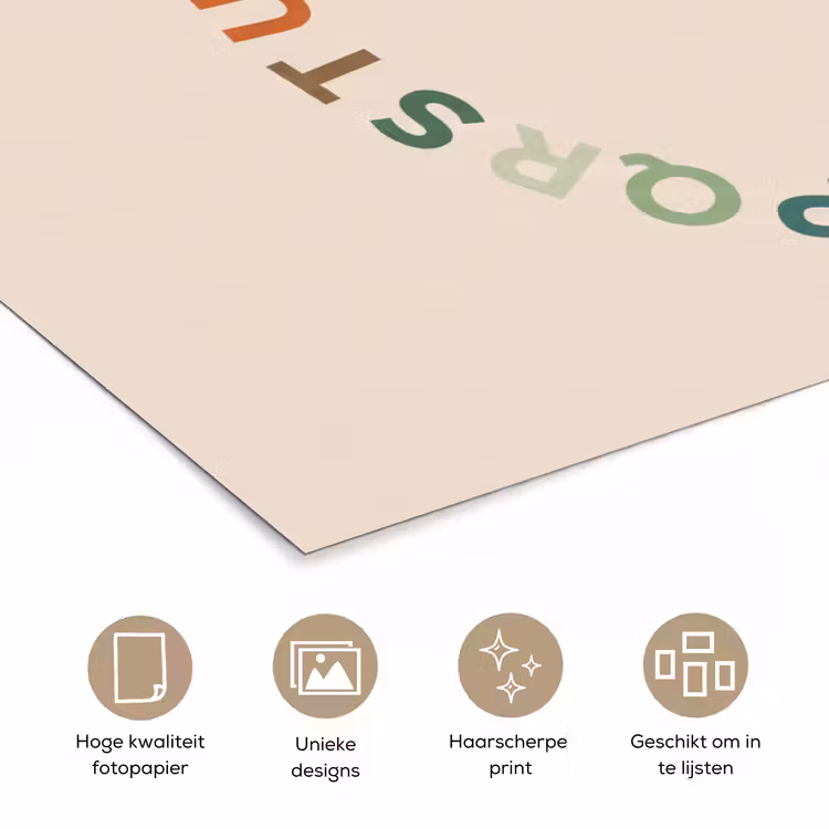Poster - Alfabet - Cirkel - Educatie - Speels - Kleurrijk — 5