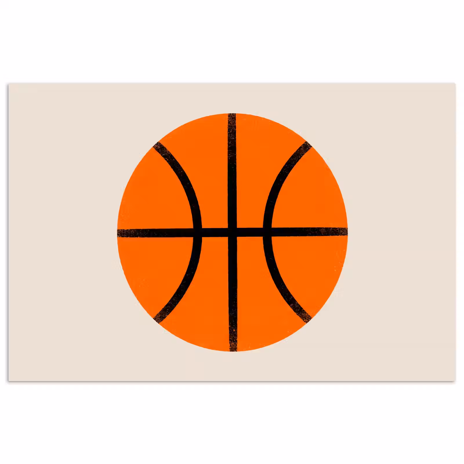 Poster - Basketbal - Bal - Sport - Illustratie - Oranje — 1