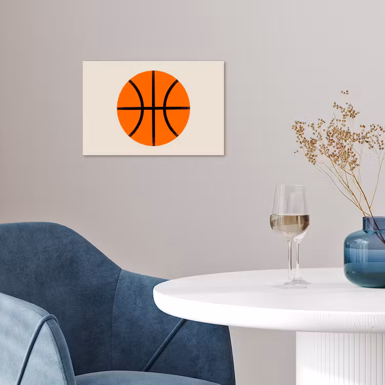 Poster - Basketbal - Bal - Sport - Illustratie - Oranje — 4