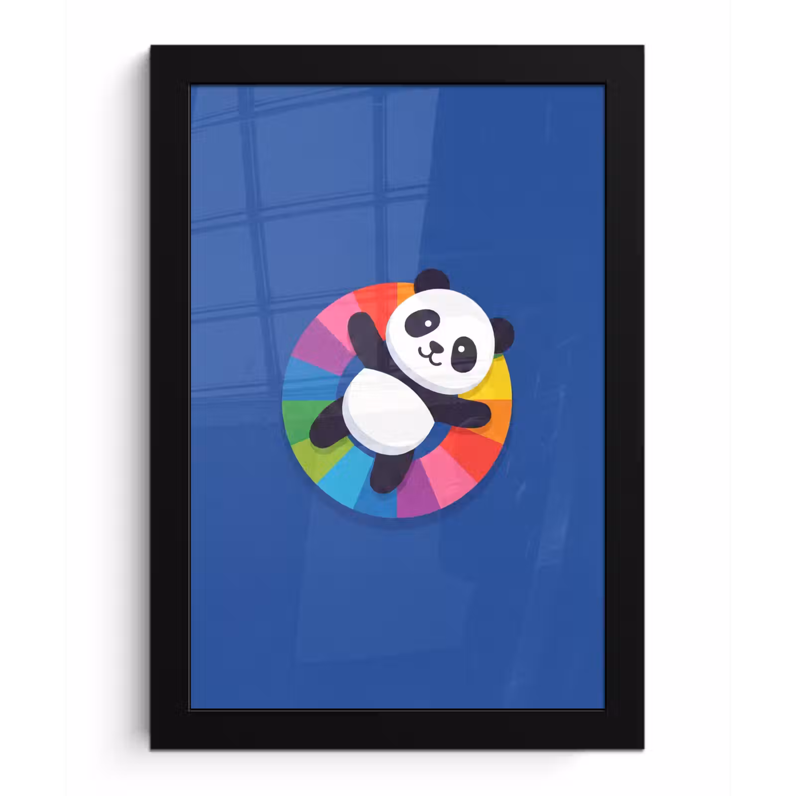 Poster met lijst - Dieren - Cartoon - Kleurrijk - Modern - Speels — 1