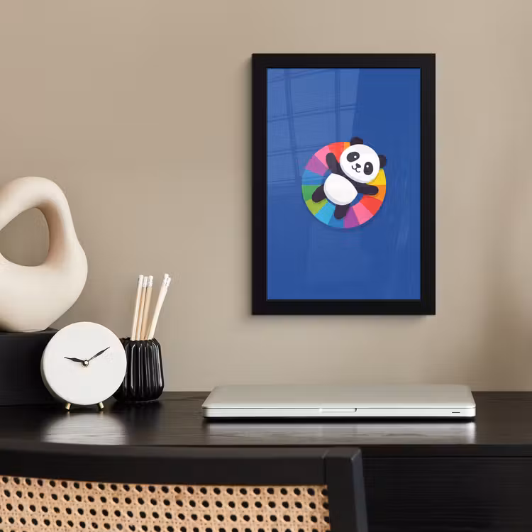 Poster met lijst - Dieren - Cartoon - Kleurrijk - Modern - Speels — 3