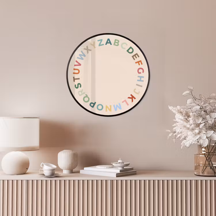 Ronde fotolijst - Alfabet - Cirkel - Educatie - Speels - Kleurrijk — 5