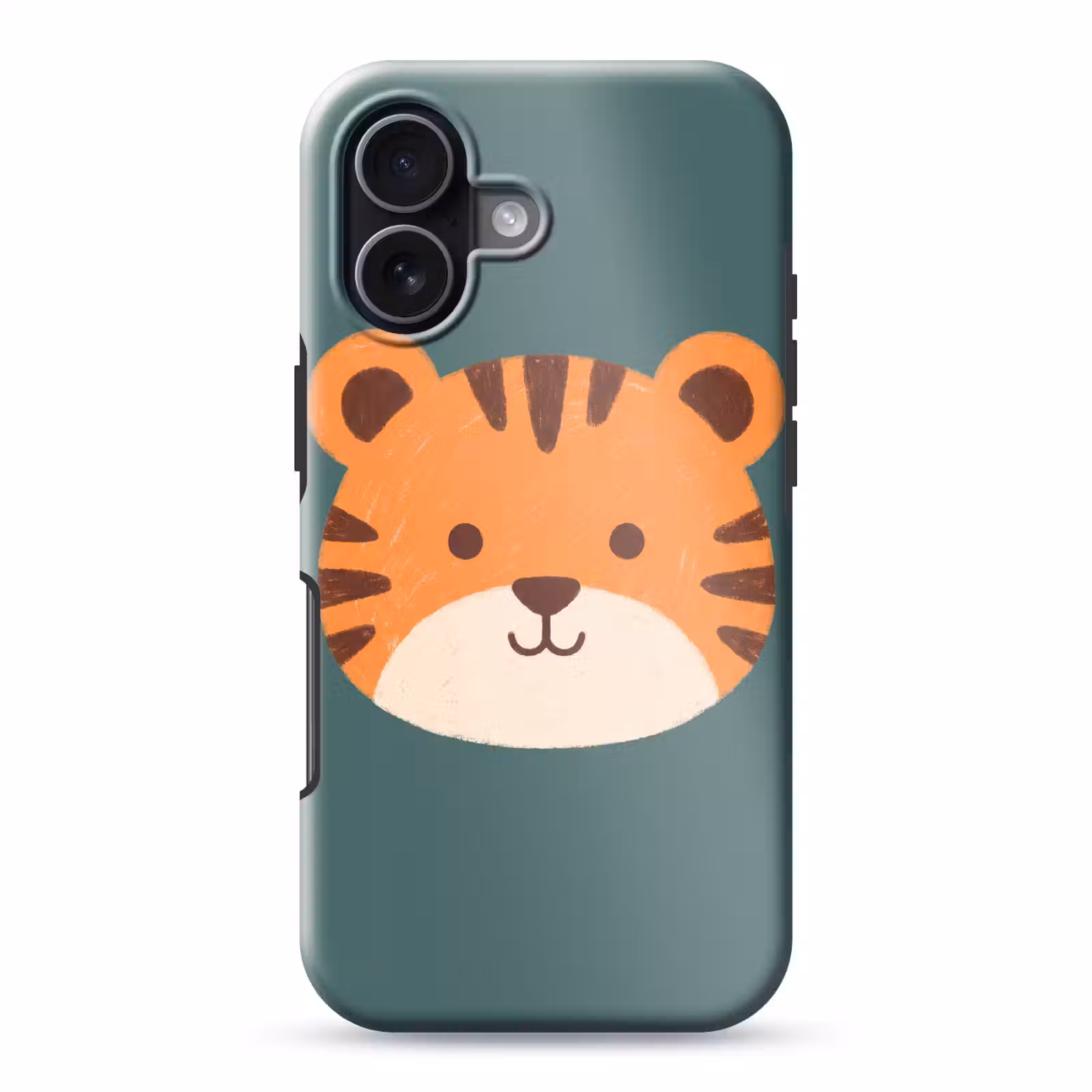 Telefoonhoesje Toughcase - Dieren - Kop - Oranje - Illustratie - Modern — 1