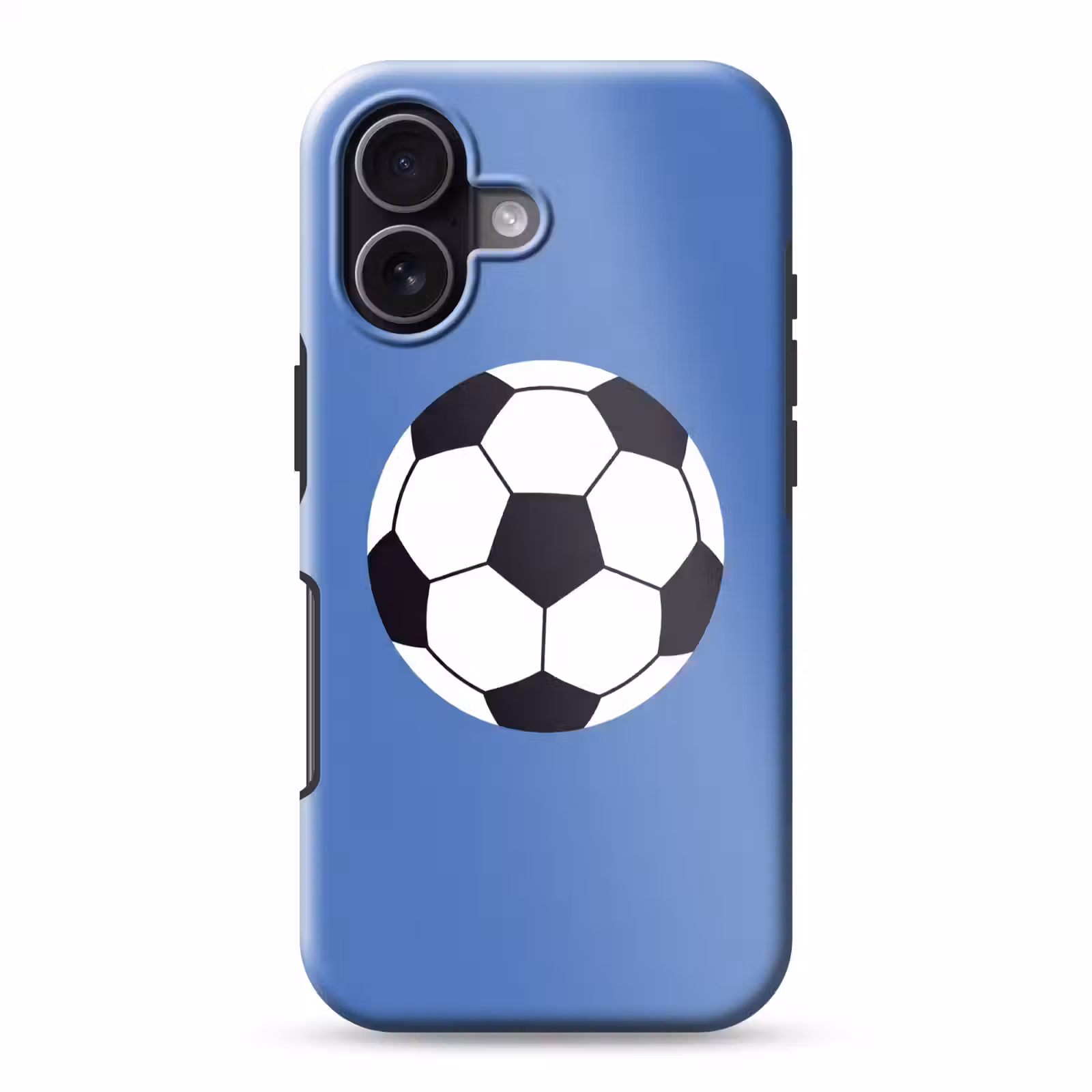 Telefoonhoesje Toughcase - Voetbal - Zwart-wit - Sport - Illustratie - Blauw — 1