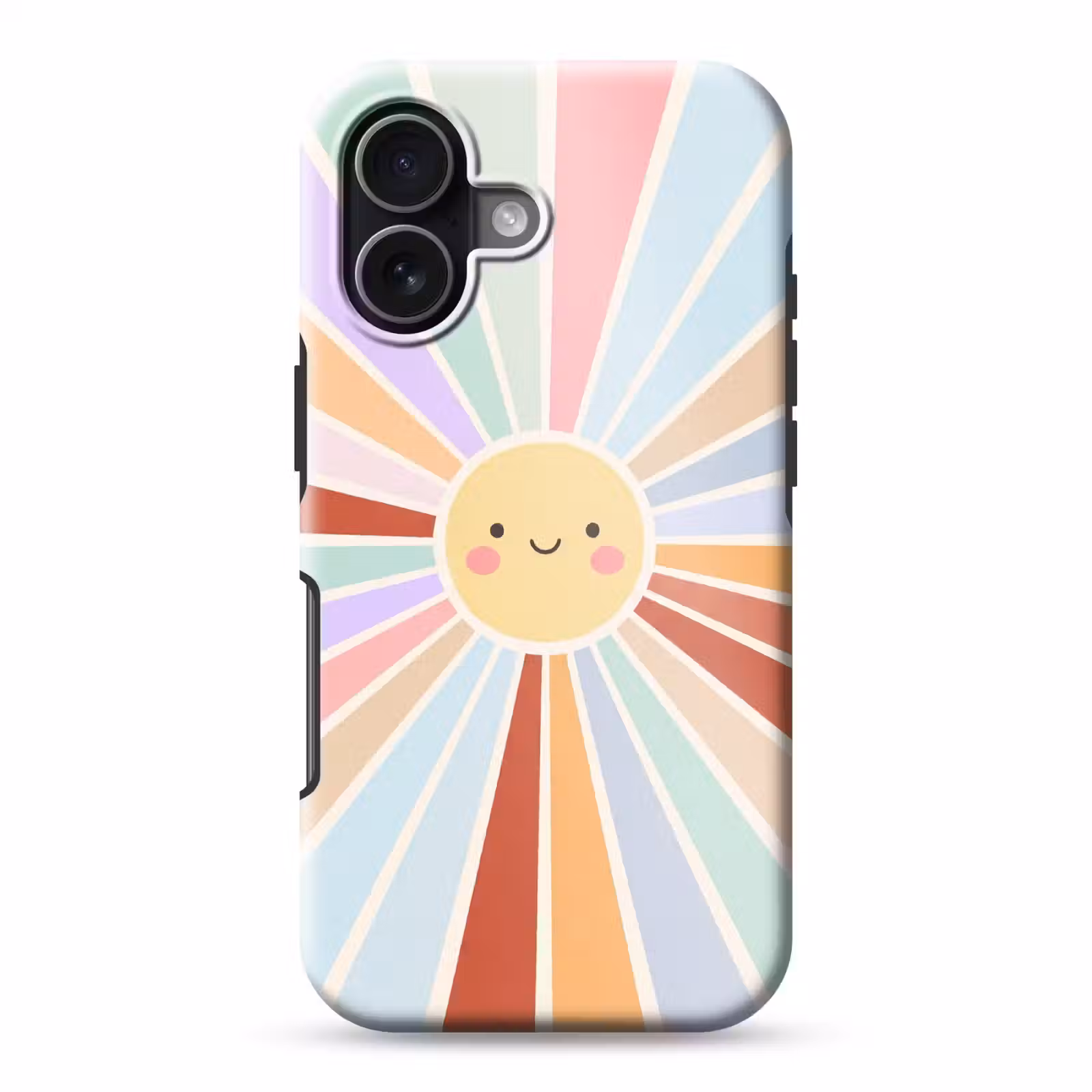 Telefoonhoesje Toughcase - Zon - Stralen - Vrolijk - Kleurrijk - Abstract — 1