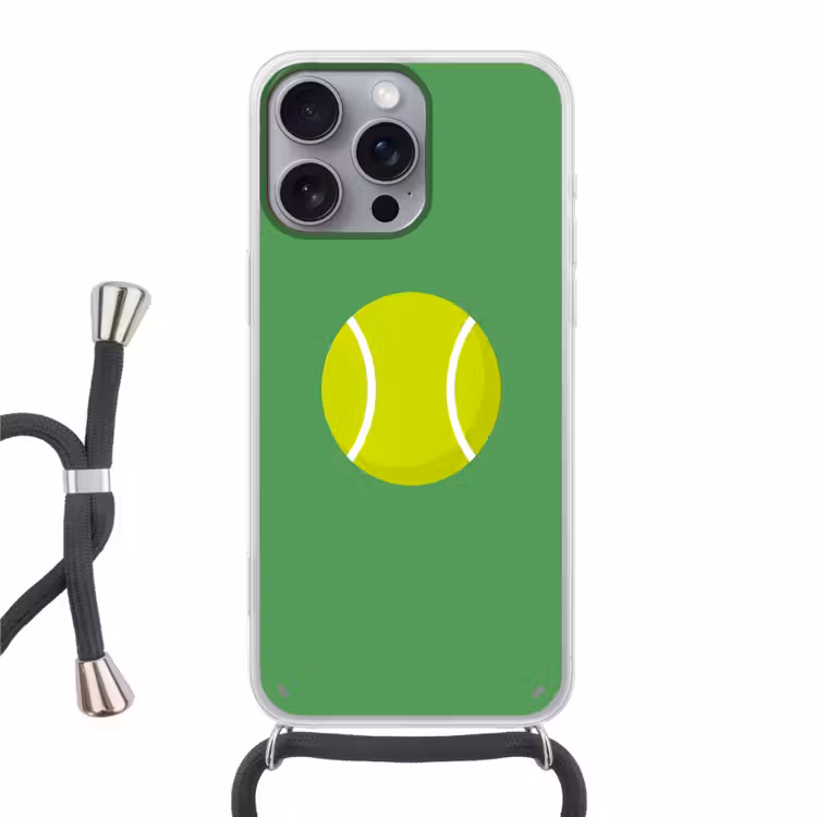 Telefoonhoesje met koord - Bal - Geel - Sport - Groen - Illustratie — 1
