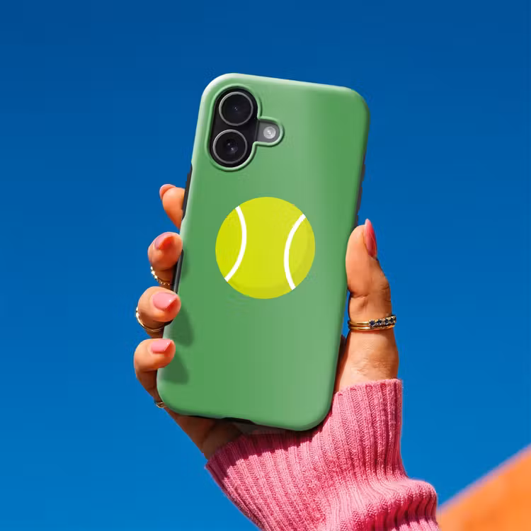 Telefoonhoesje Toughcase - Bal - Geel - Sport - Groen - Illustratie — 2