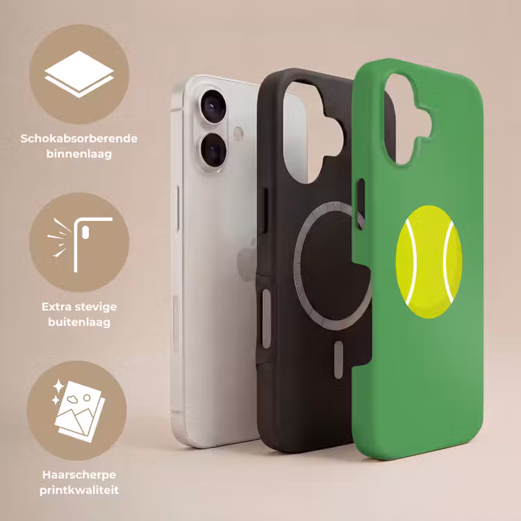 Telefoonhoesje Toughcase - Bal - Geel - Sport - Groen - Illustratie — 3