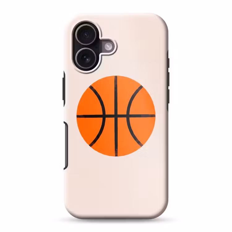 Telefoonhoesje Toughcase - Basketbal - Bal - Sport - Illustratie - Oranje — 1