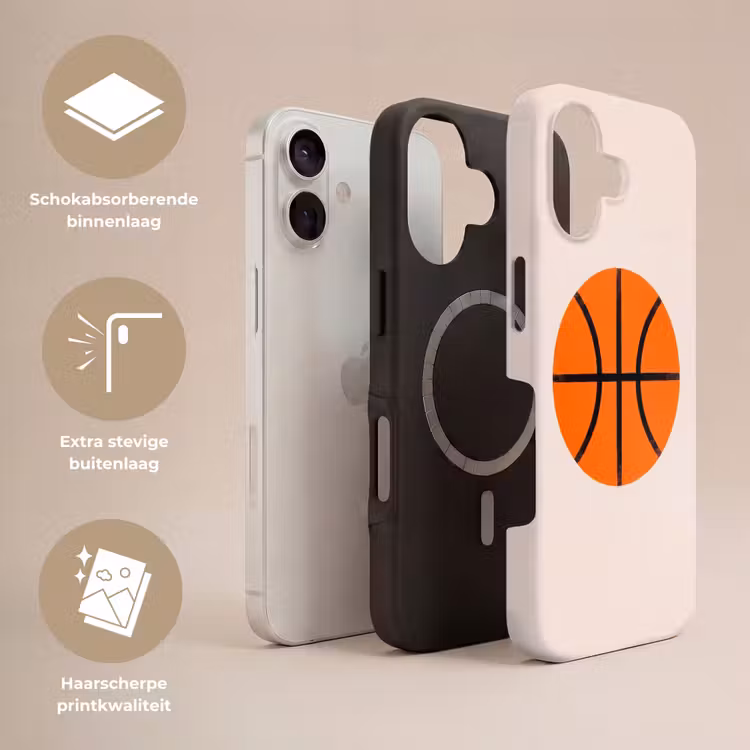 Telefoonhoesje Toughcase - Basketbal - Bal - Sport - Illustratie - Oranje — 3