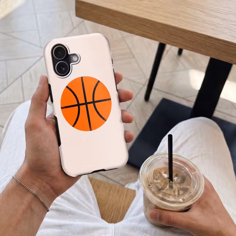 Telefoonhoesje Toughcase - Basketbal - Bal - Sport - Illustratie - Oranje — 4