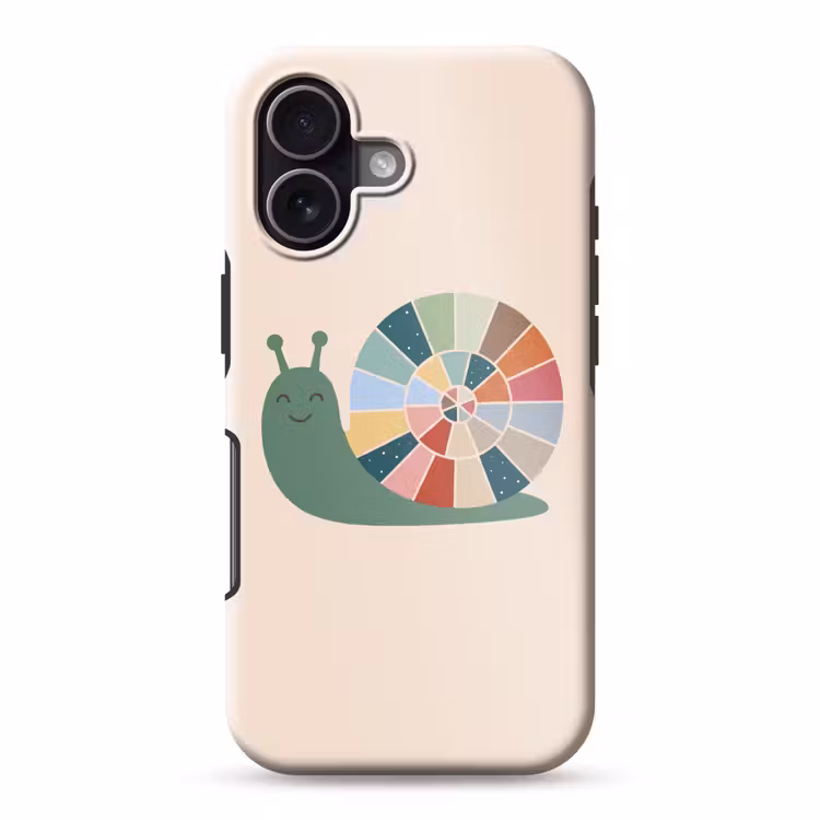 Telefoonhoesje Toughcase - Dieren - Slak - Kleurrijk - Illustratie — 1