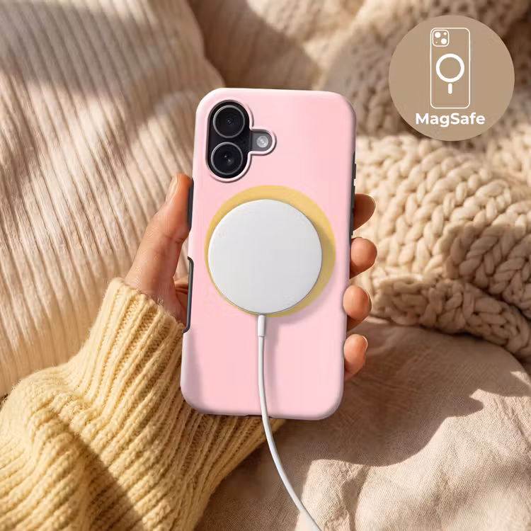 Telefoonhoesje Toughcase - Smiley - Geel - Roze - Symbool - Minimalistisch — 8