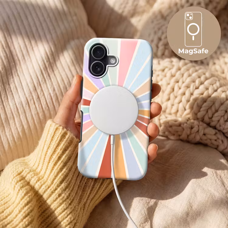 Telefoonhoesje Toughcase - Zon - Stralen - Vrolijk - Kleurrijk - Abstract — 8