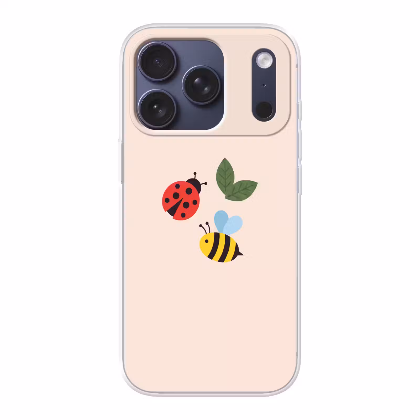 Telefoonhoesje - Insect - Blad - Natuur - Speels - Illustratie — 1