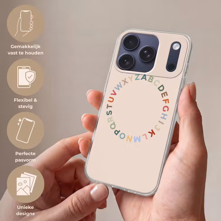 Telefoonhoesje - Alfabet - Cirkel - Educatie - Speels - Kleurrijk — 4