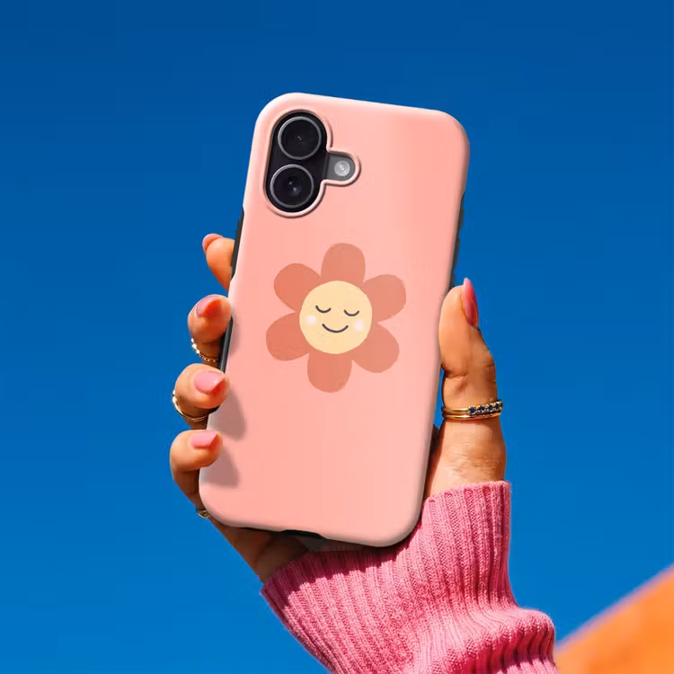 Telefoonhoesje Toughcase - Bloemen - Tekenfilm - Kind - Roze — 2