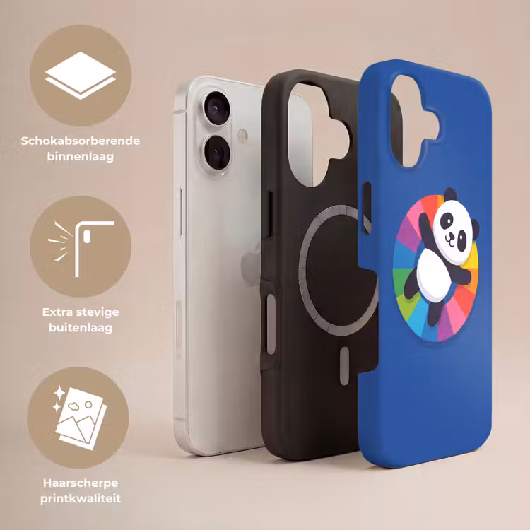 Telefoonhoesje Toughcase - Dieren - Cartoon - Kleurrijk - Modern - Speels — 3
