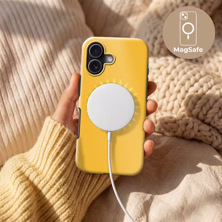 Telefoonhoesje Toughcase - Zon - Gezicht - Zomer - Illustratie - Geel — 8