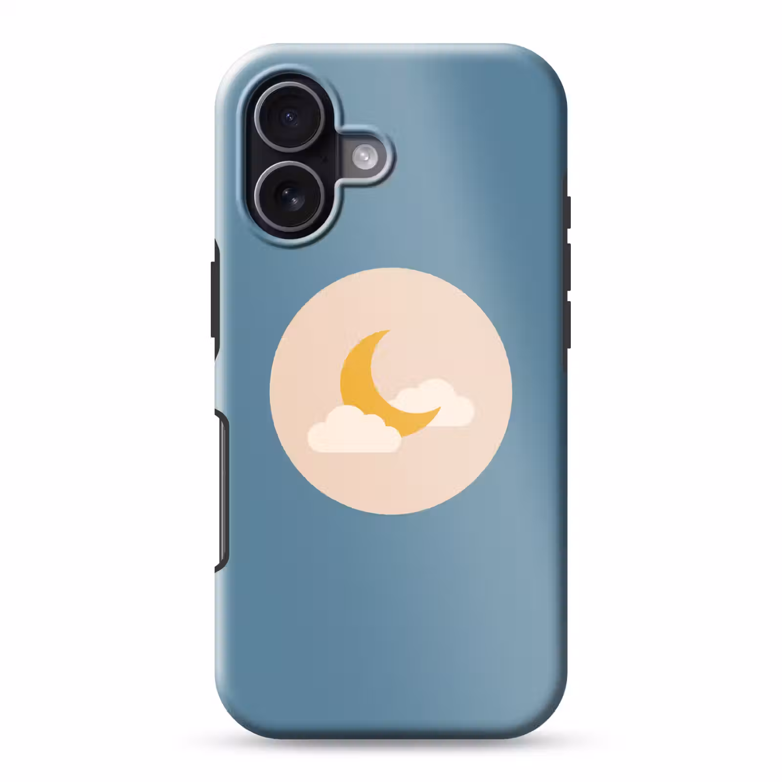 Telefoonhoesje Toughcase - Maan - Wolken - Natuur - Abstract - Geel — 1