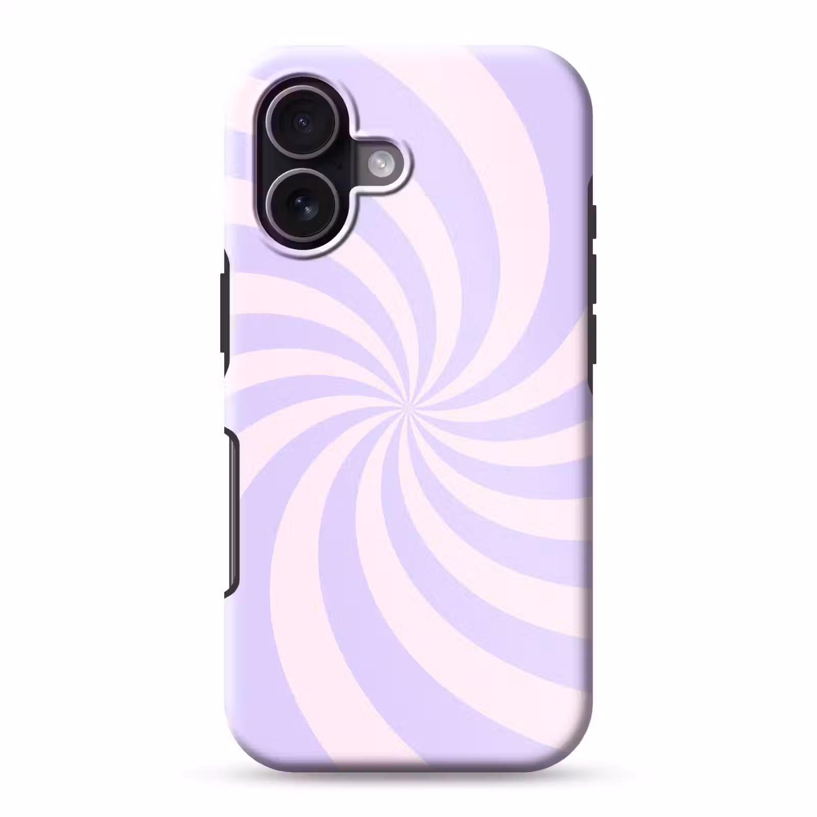 Telefoonhoesje Toughcase - Patroon - Spiraal - Abstract - Modern - Paars-Roze — 1