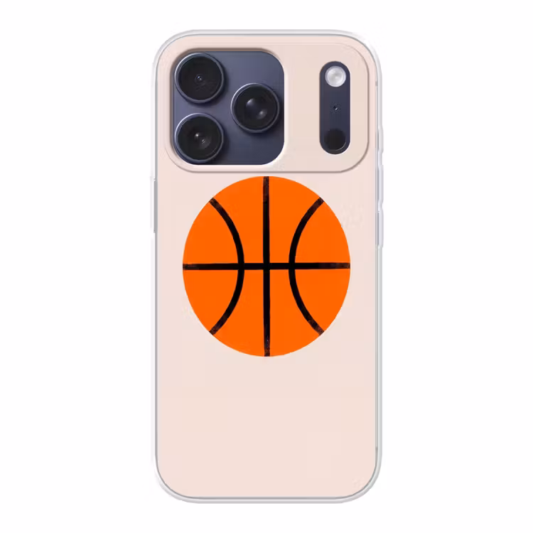 Telefoonhoesje - Basketbal - Bal - Sport - Illustratie - Oranje — 1