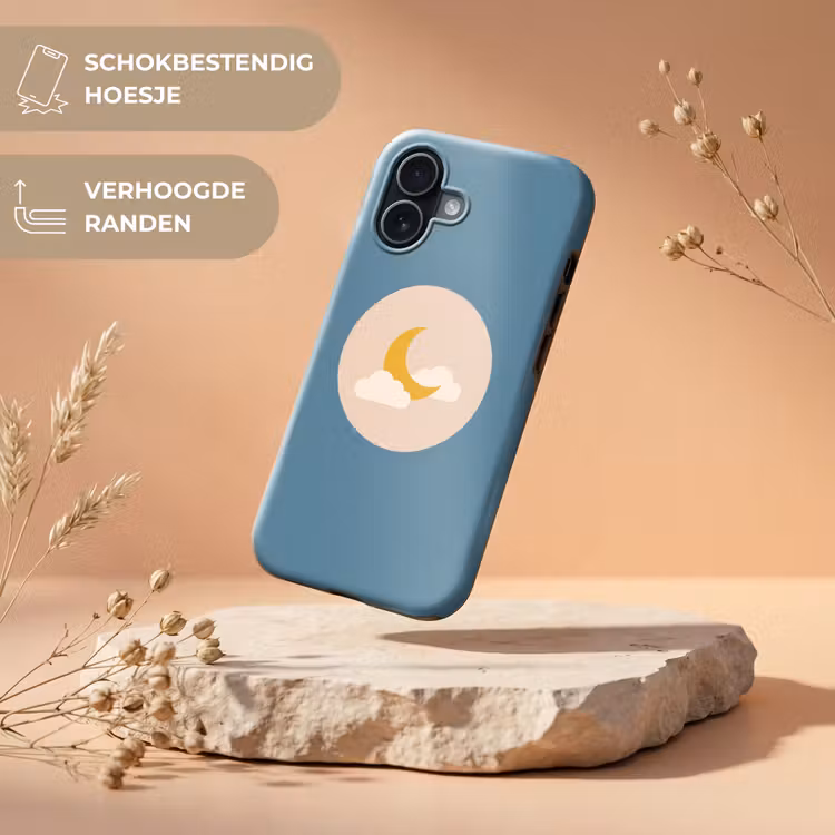 Telefoonhoesje Toughcase - Maan - Wolken - Natuur - Abstract - Geel — 5