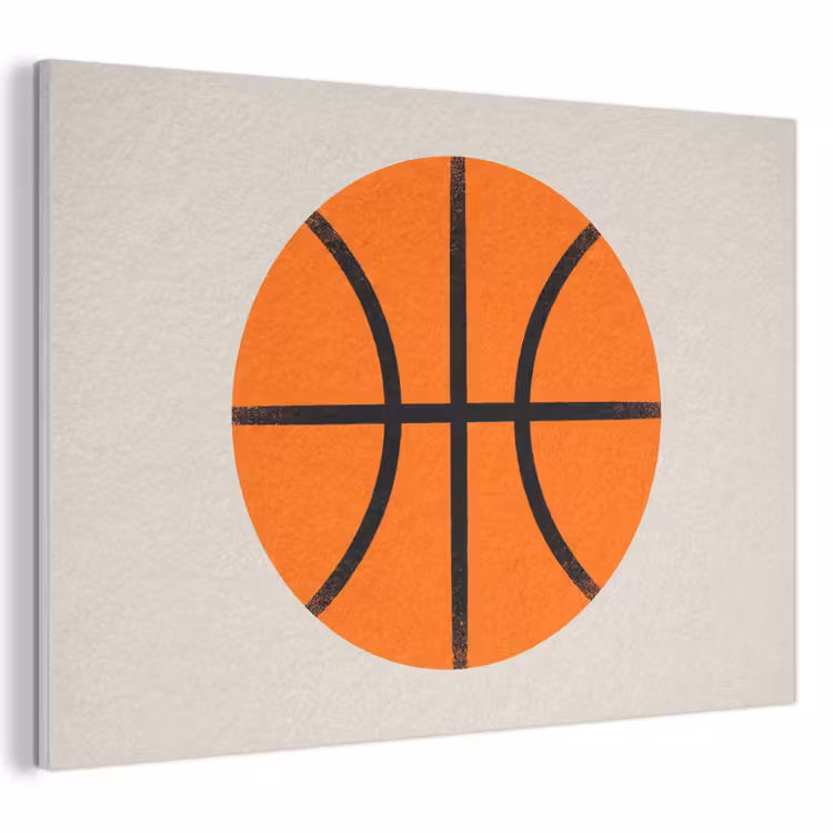 Akoestisch schilderij - Basketbal - Bal - Sport - Illustratie - Oranje — 1