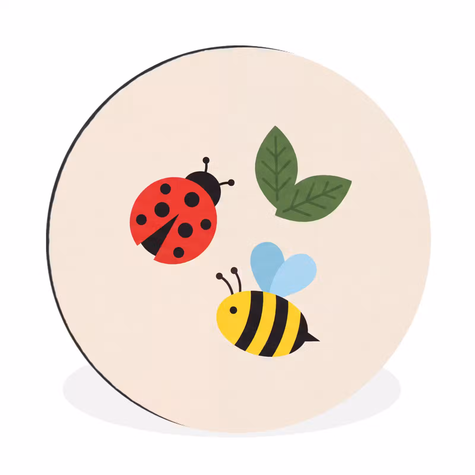 Insect - Blad - Natuur - Speels - Illustratie — 1