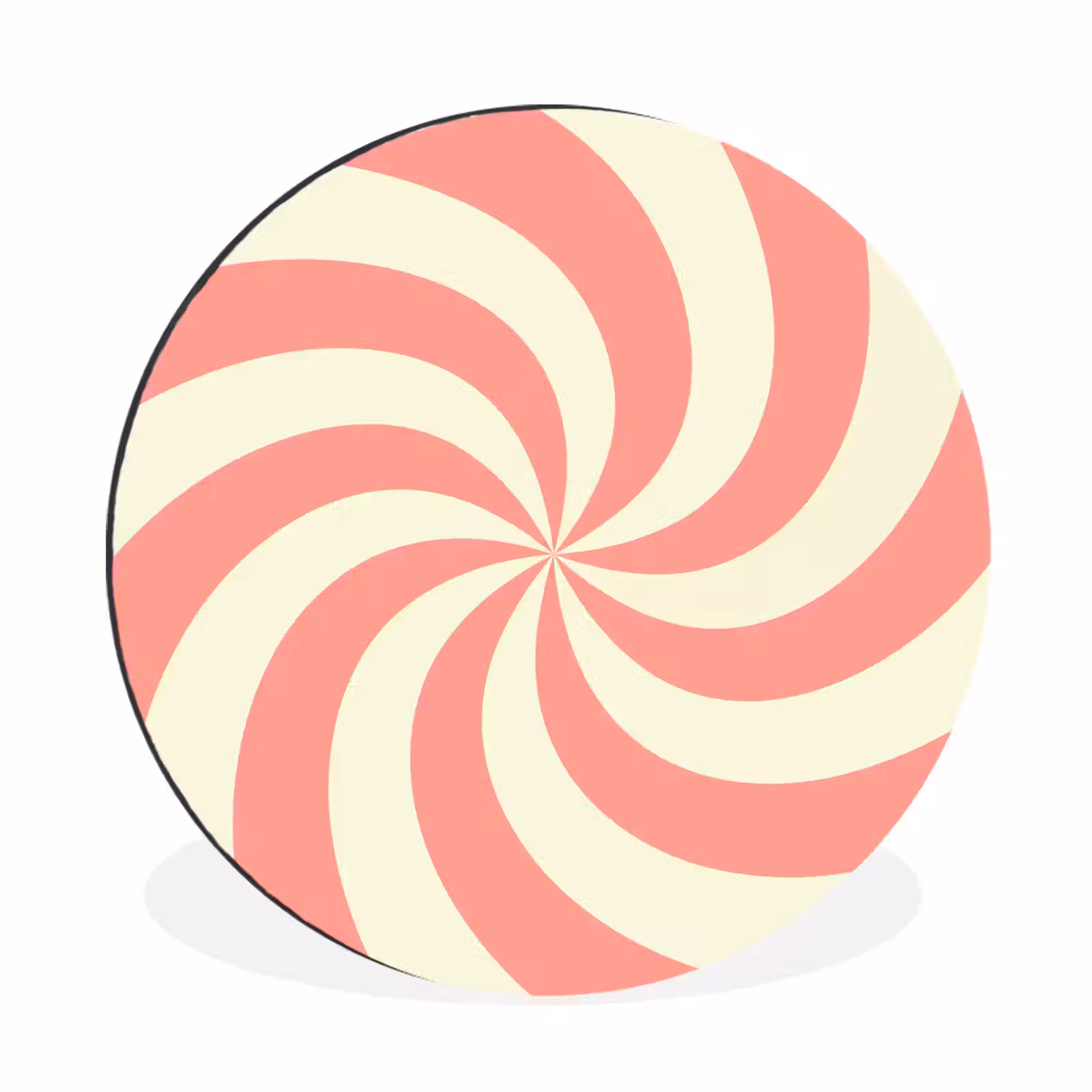 Spiraal - Patroon - Abstract - Roze - Beige — 1