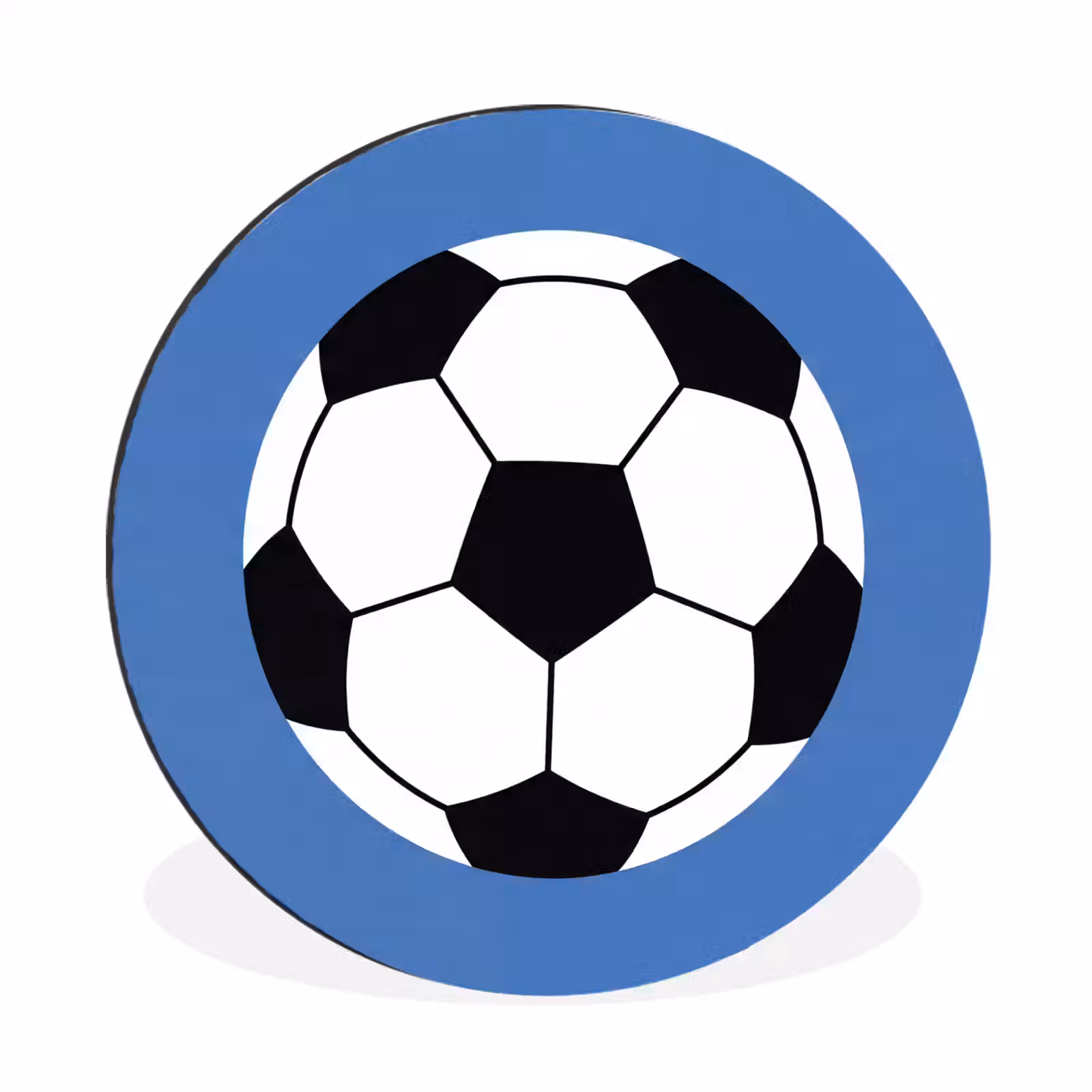 Voetbal - Zwart-wit - Sport - Illustratie - Blauw — 1