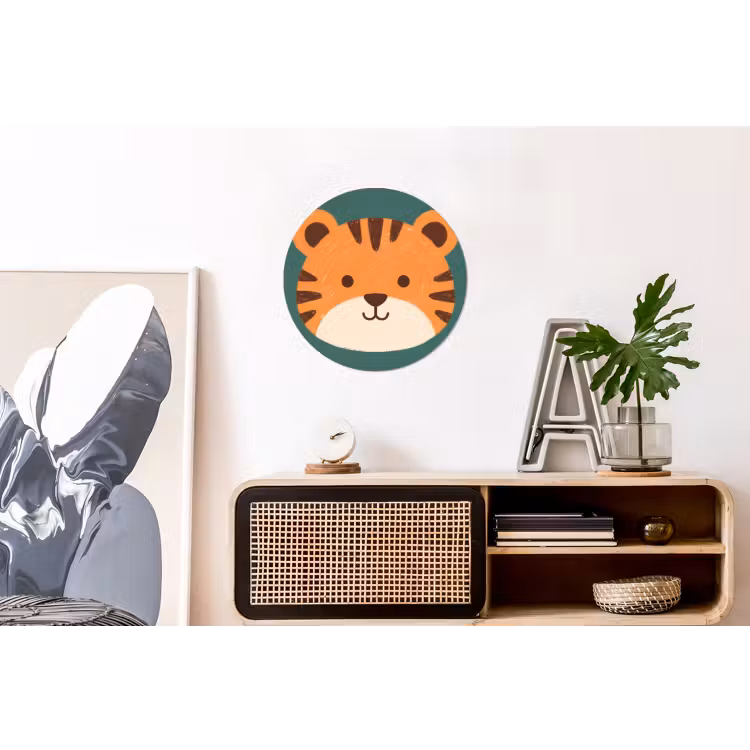 Dieren - Kop - Oranje - Illustratie - Modern — 3