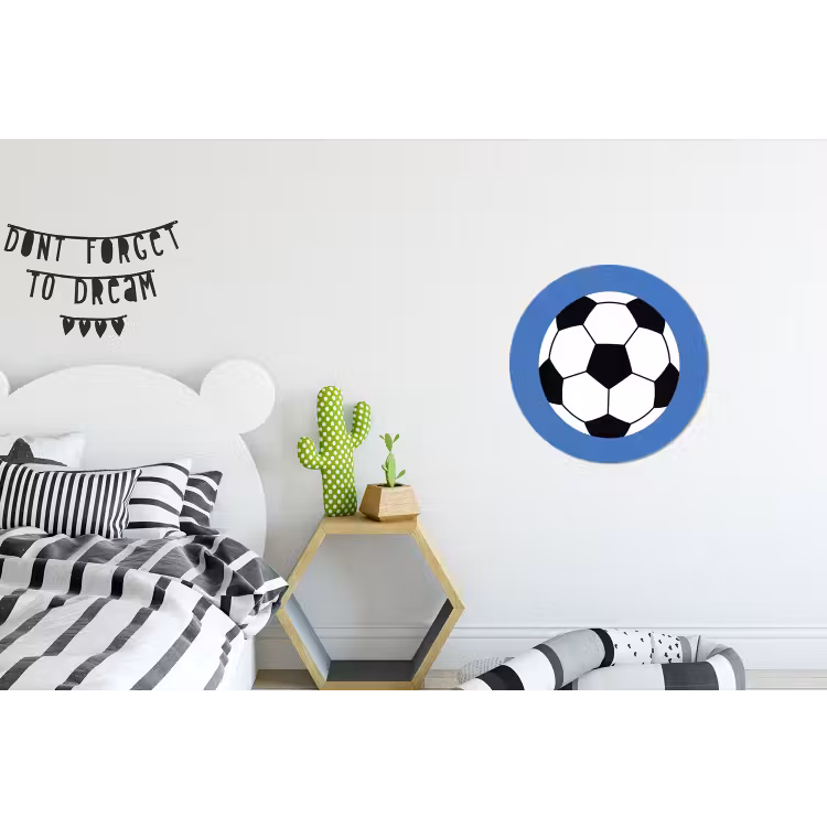 Voetbal - Zwart-wit - Sport - Illustratie - Blauw — 5