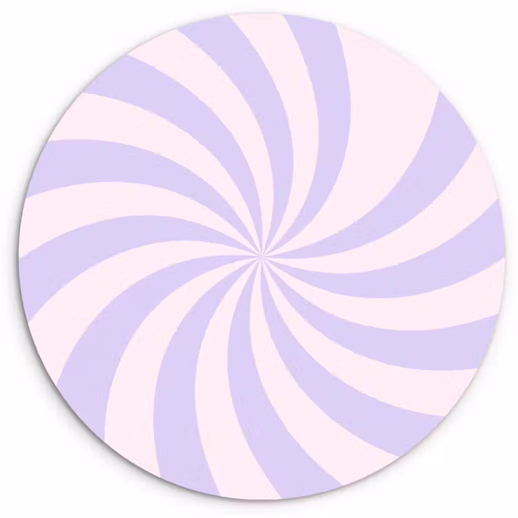 Muurcirkel glas - Patroon - Spiraal - Abstract - Modern - Paars-Roze — 1