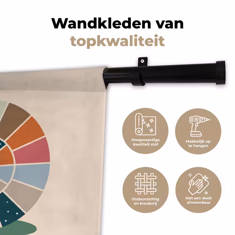 Wandkleed - Dieren - Slak - Kleurrijk - Illustratie — 3