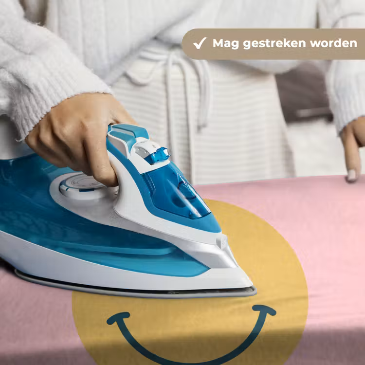 Wandkleed - Smiley - Geel - Roze - Symbool - Minimalistisch — 6