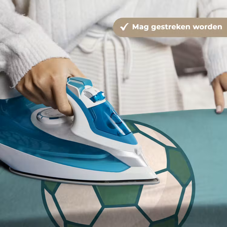 Wandkleed - Voetbal - Geometrisch - Sport - Illustratie - Blauwgroen — 6