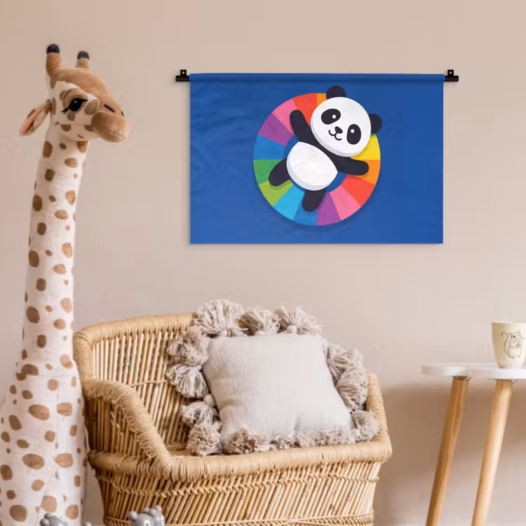Wandkleed - Dieren - Cartoon - Kleurrijk - Modern - Speels — 5