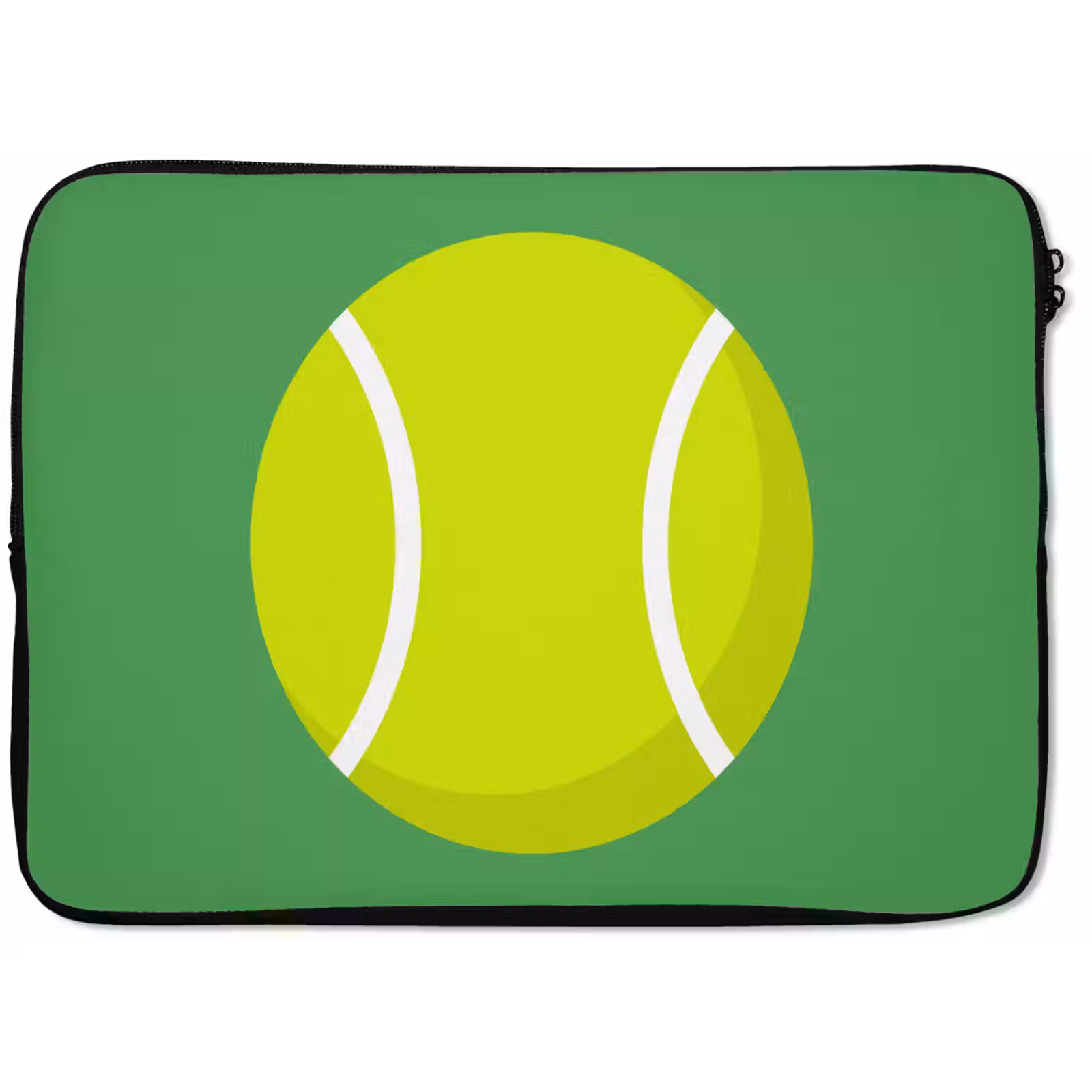 Laptophoes Bal - Geel - Sport - Groen - Illustratie — 1