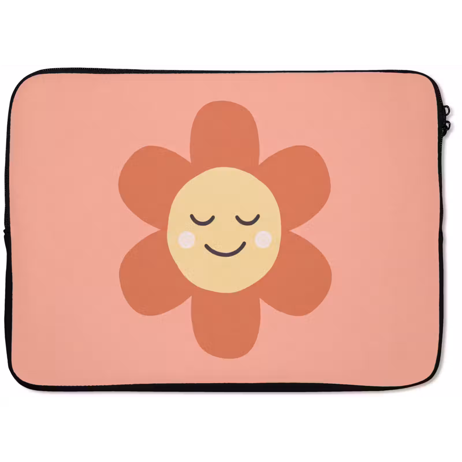 Laptophoes Bloemen - Tekenfilm - Kind - Roze — 1