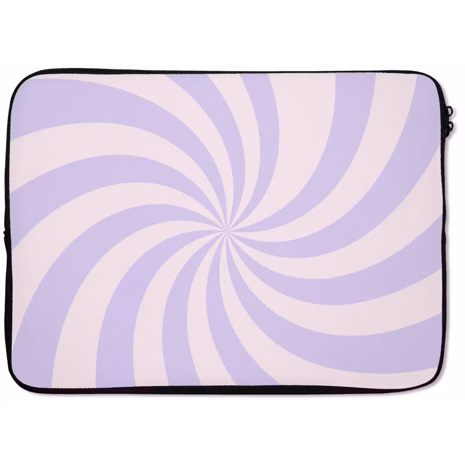 Laptophoes Patroon - Spiraal - Abstract - Modern - Paars-Roze — 1