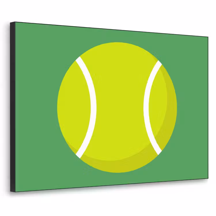 Art frame - Bal - Geel - Sport - Groen - Illustratie — 1