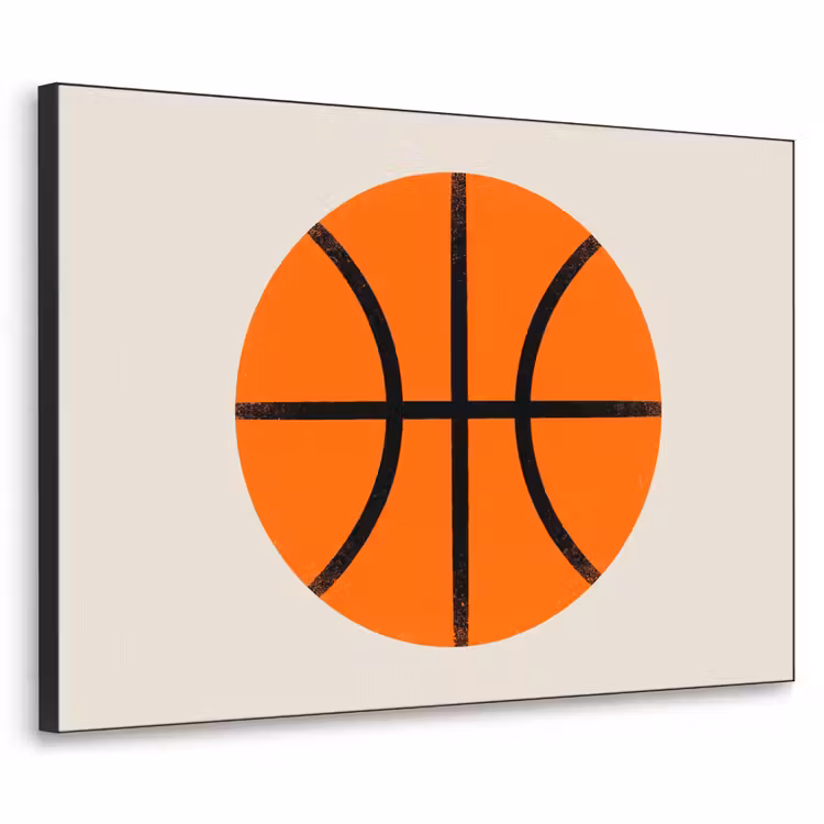 Art frame - Basketbal - Bal - Sport - Illustratie - Oranje — 1