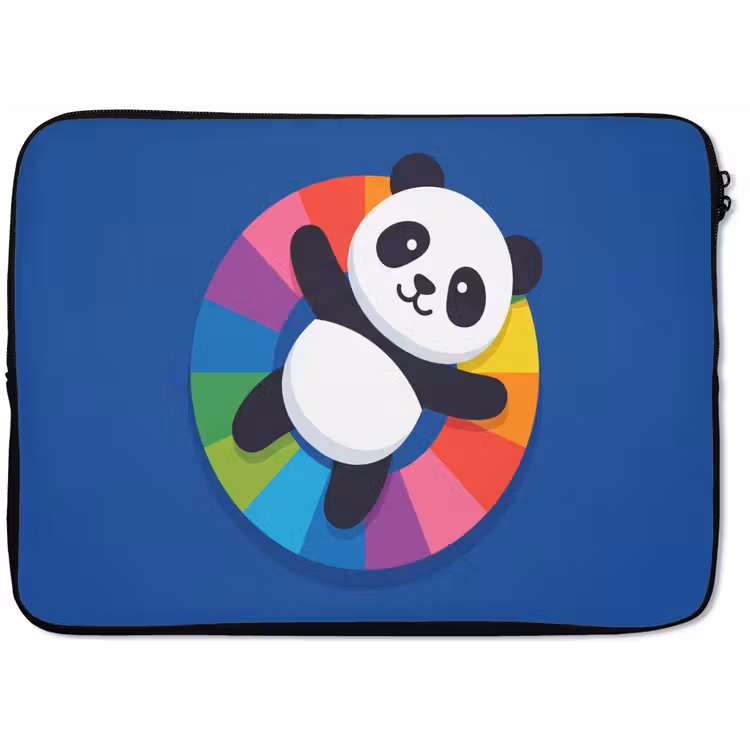 Laptophoes Dieren - Cartoon - Kleurrijk - Modern - Speels — 1